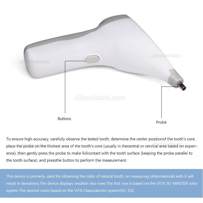 Dental Digital Tooth Color Comparator Shade Guide Corrector with VITA Shade System